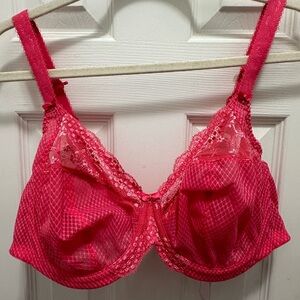 Hot pink Elomi Charley bra. Size 40DDD. NWT.